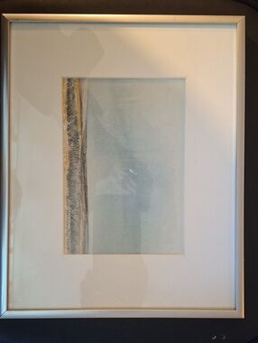 1984 Nola Harrington Saskatechewan Prarie Watercolour Framed, Gallery Sticker